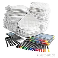 Artikelbild des Artikels “XXL Set - 80 Topflappen mit 72 Textilmalstiften “
