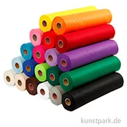 Artikelbild des Artikels “XXL Set - Bastelfilz aus 100% Polyester - 20 Farben, 45 x 500 cm, 1,5 mm “