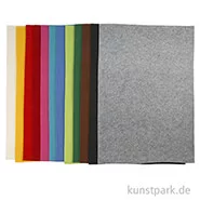 Artikelbild des Artikels “XXL Set - Bastelfilz aus 100% Polyester, 42 x 60 cm, 3 mm, 12 Stück “