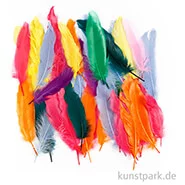 Artikelbild des Artikels “XXL Set - Federn zum Basteln, Bunt, 12-15 cm, 350 Stück “