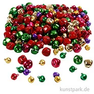 Artikelbild des Artikels “XXL Set - Glöckchen zum Basteln, Metallic-Farben, 320 Stück “