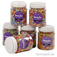 Artikelbild des Artikels “XXL Set - Kunststoffperlen zum Basteln, Bunt, 7-10 mm, 6 x 700 ml “