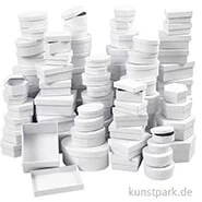 Artikelbild des Artikels “XXL Set - Pappschachteln zum Basteln, weißer Karton, 168 Stück “
