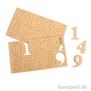 Artikelbild des Artikels “Zahlen aus Pappe, 2 x 10 Nummern, Höhe 40 mm “