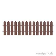 Artikelbild des Artikels “Mini Zaun aus Holz - Dunkelbraun, 25x6,5 cm “