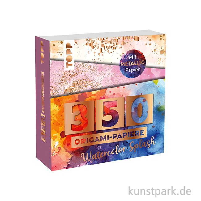 Artikelbild 1 des Artikels “350 Origami Papiere, Watercolor Splash, Topp Verlag “