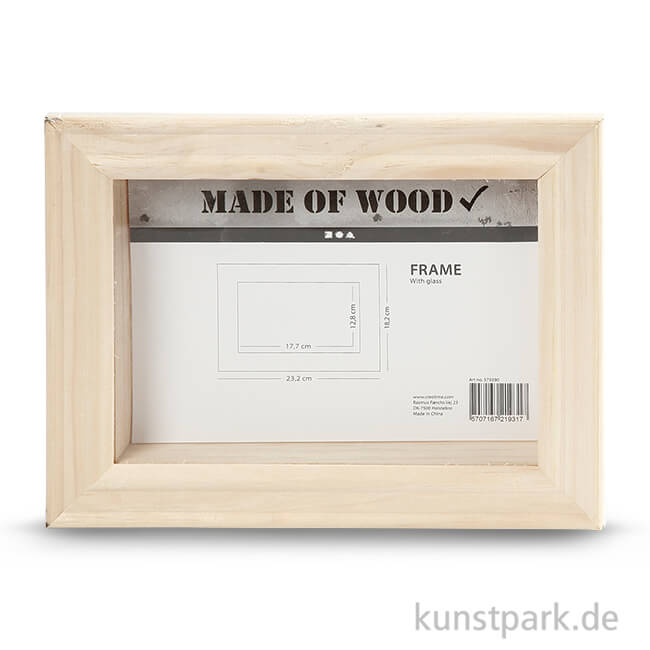 Artikelbild 1 des Artikels “3D Bilderrahmen aus Holz mit Glas, 18,2x23,2x2,5 cm “