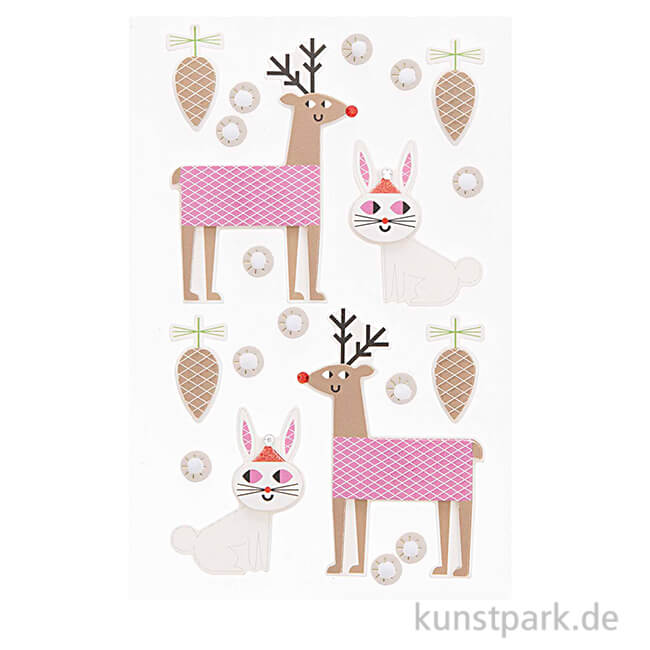 Artikelbild 1 des Artikels “3D Sticker - Christmas is in the Air, Rentiere “