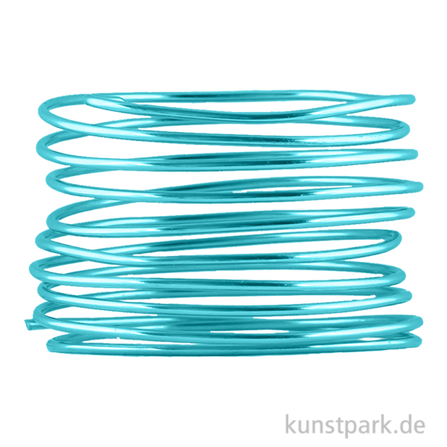Artikelbild 1 des Artikels “Aludraht zur Dekoration und Schmuckherstellung, 2m 1 mm | Türkis“