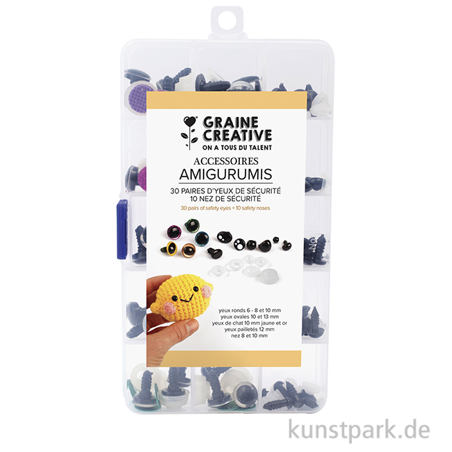 Artikelbild 1 des Artikels “Amigurumi Accessoires - 30 Sicherheitsaugen + 10 Nasen “