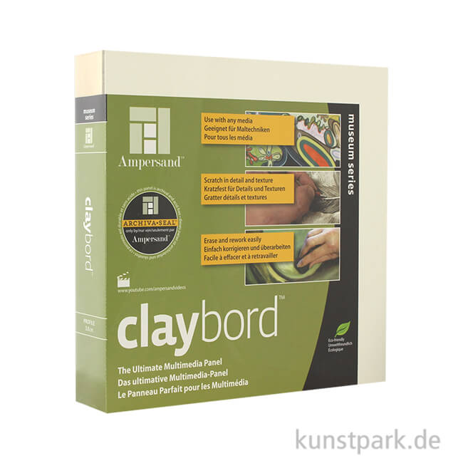Artikelbild 1 des Artikels “Ampersand ClayBord - 38 mm 40 x 40 cm“