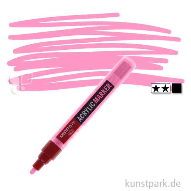Artikelbild 1 des Artikels “Talens AMSTERDAM Acrylic Marker M - 4 mm Einzelstift | 385 Chinacridonrosa hell“