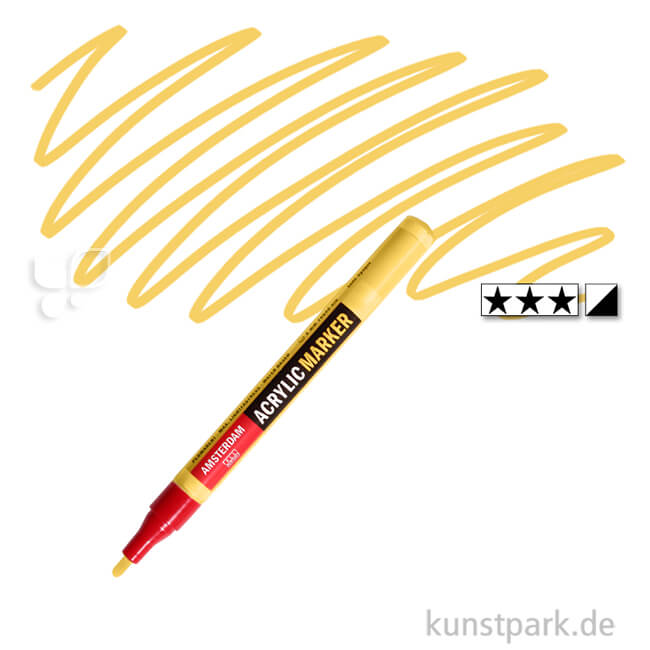 Artikelbild 1 des Artikels “Talens AMSTERDAM Acrylic Marker S - 2 mm Einzelstift | 223 Neapelgelb dunkel“