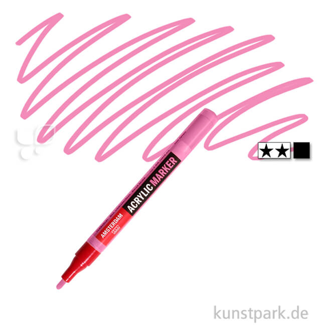 Artikelbild 1 des Artikels “Talens AMSTERDAM Acrylic Marker S - 2 mm Einzelstift | 385 Chinacridonrosa hell“