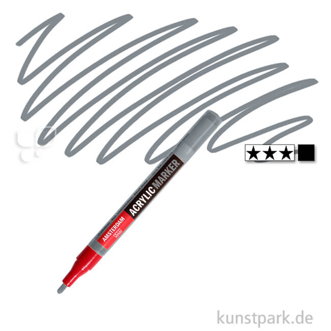 Artikelbild 1 des Artikels “Talens AMSTERDAM Acrylic Marker S - 2 mm Einzelstift | 710 Neutralgrau“