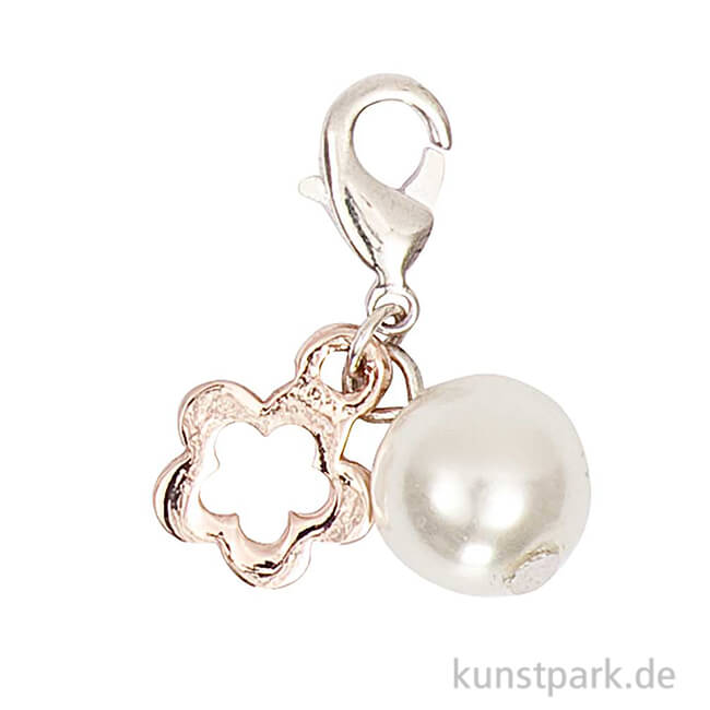 Artikelbild 1 des Artikels “Anhänger Blume und Perle - Roségold “