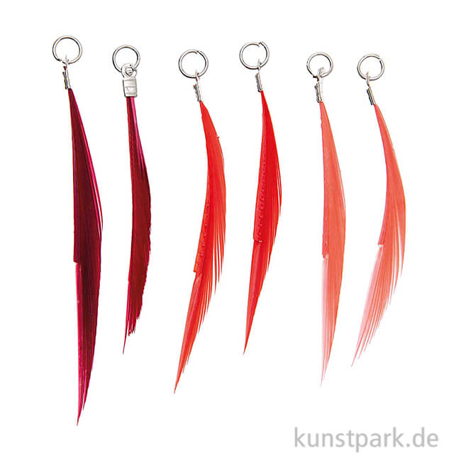 Artikelbild 1 des Artikels “Anhänger Federn - Rot, 6er Set “