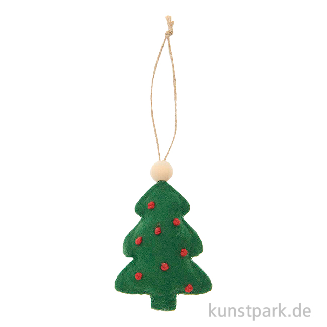 Artikelbild 1 des Artikels “Anhänger Filz Tannenbaum, Grün, 8 x 2,5 x 6 cm “