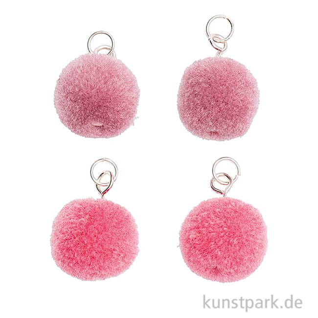 Artikelbild 1 des Artikels “Anhänger Mini Pompons - Mauve, 4er Set “
