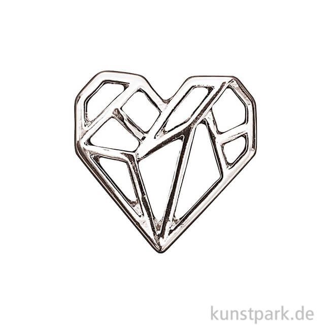 Artikelbild 1 des Artikels “Anhänger Origami - Herz, Silber “