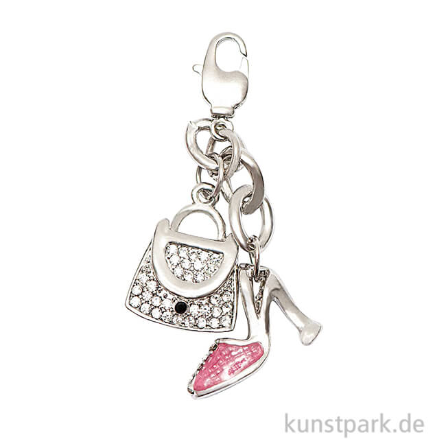 Artikelbild 1 des Artikels “Anhänger Pumps und Tasche - Rosa mit Strass “