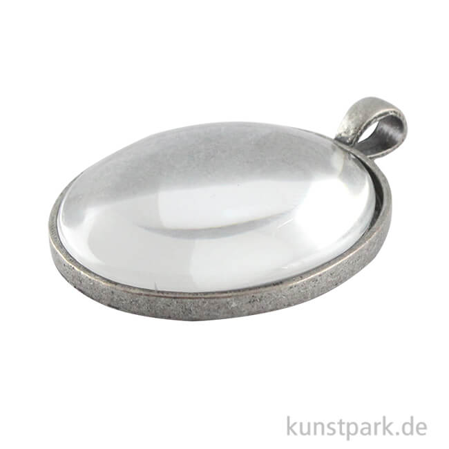 Artikelbild 1 des Artikels “Anhänger Vintage Collection - Rund, Durchmesser 3,7cm mit Cabochon Altsilber“