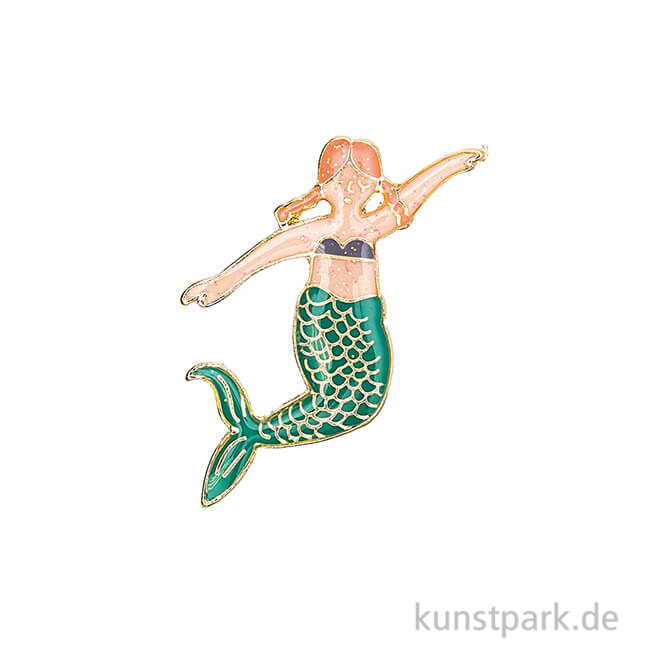 Artikelbild 1 des Artikels “Ansteck-Pin - Meerjungfrau, Koralle “
