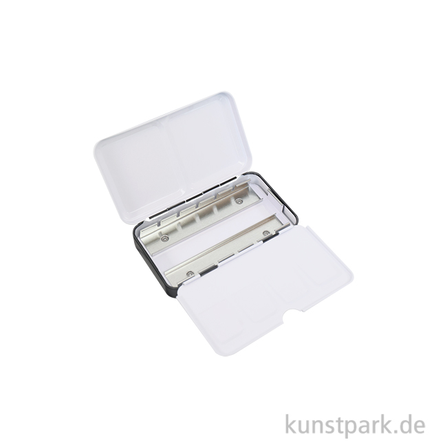 Artikelbild 1 des Artikels “Aquarell-Leerkasten aus Metall für 12 halbe oder 6 ganze Näpfe “