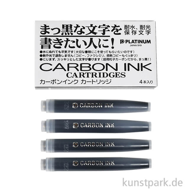 Artikelbild 1 des Artikels “artWORKpen Nachfüllpatronen - Platinum Carbon Tinte Schwarz, 4 Stück “