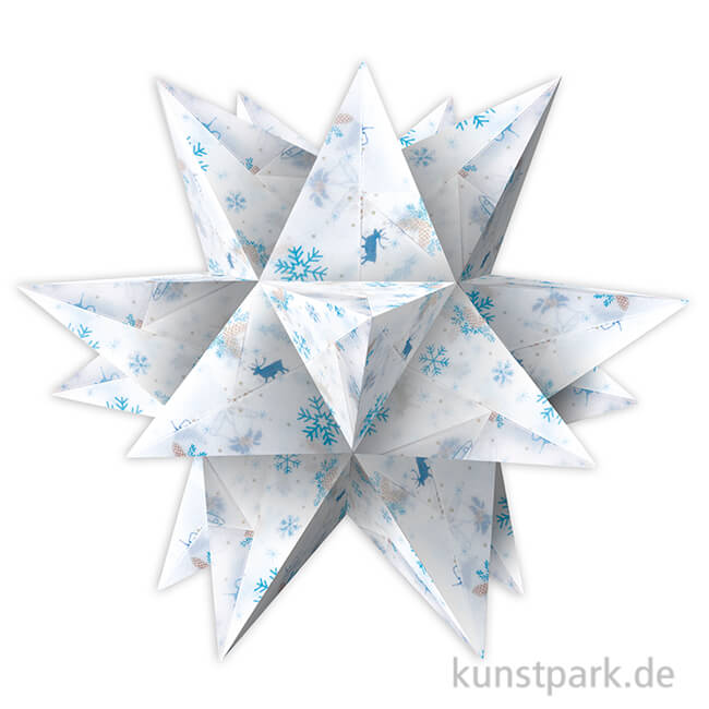 Artikelbild 1 des Artikels “Aurelio-Stern Bastelset - Classic Christmas Blau-Braun, 14,8x14,8 cm, 115g “