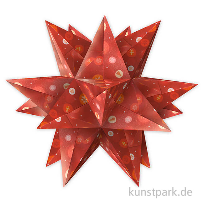 Artikelbild 1 des Artikels “Aurelio-Stern Bastelset - Winterzauber Rot, 14,8x14,8 cm, 115g “
