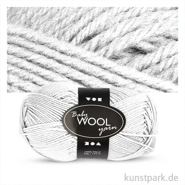 Artikelbild 1 des Artikels “Wolle 100% vom australischen Merinoschaf, extra weich - 50 g 172 m | Weiß“