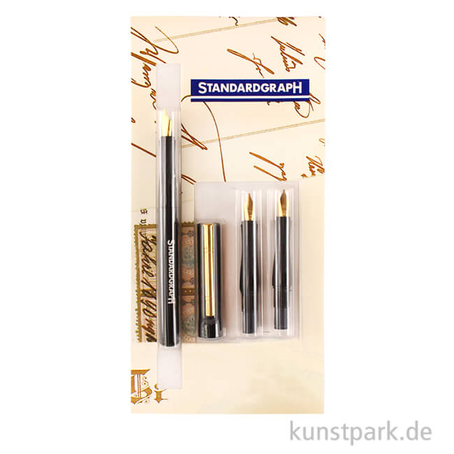 Artikelbild 1 des Artikels “Bandzugfedern-Kalligrafie-Set mit drei Linienbreiten und Zubehör “