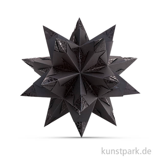 Artikelbild 1 des Artikels “Bascetta-Stern Bastelset - Elegance Wildlife Schwarz, 90g 14,5 x 14,5 cm“