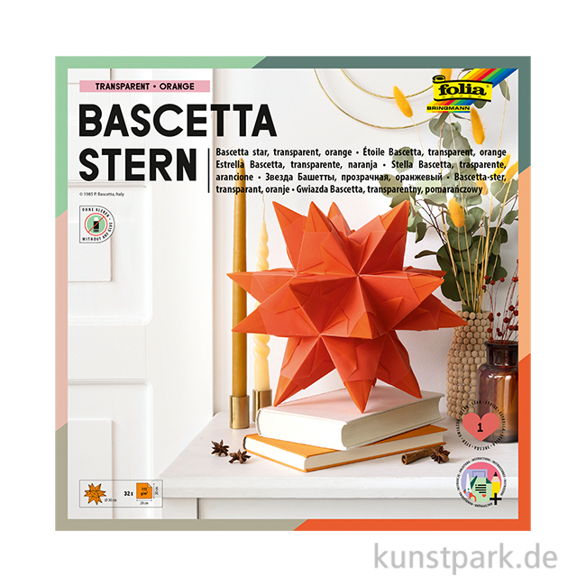 Artikelbild 1 des Artikels “Bascetta-Stern Bastelset, 115g - orange “