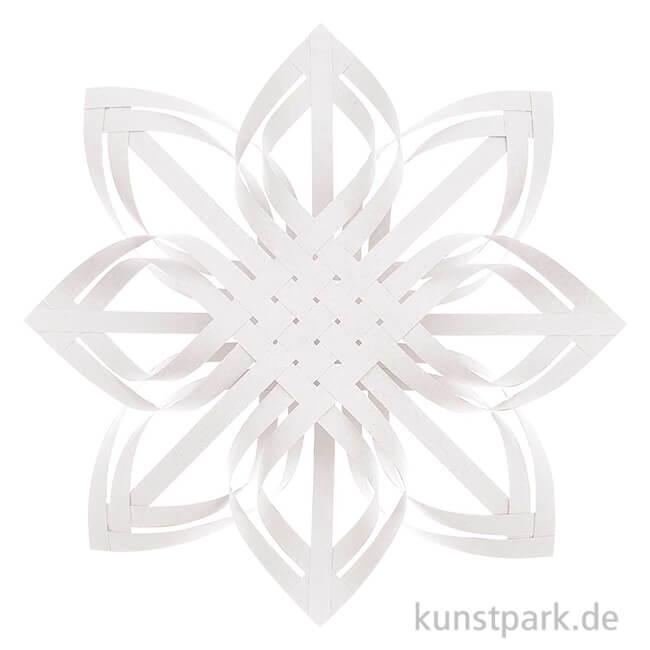 Artikelbild 1 des Artikels “Bastelset Webstern mit 20 Papierstreifen, Weiß, 40 cm “