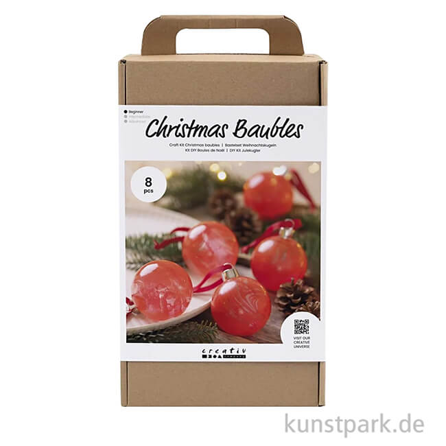 Artikelbild 1 des Artikels “Bastelset Weihnachtskugeln Marmorieren “