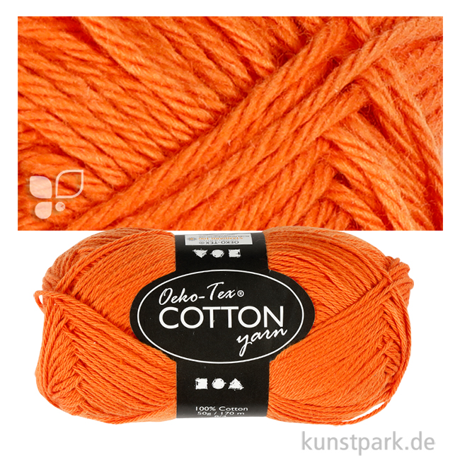 Artikelbild 1 des Artikels “Baumwolle - 50 g Knäuel Farbe | Orange“