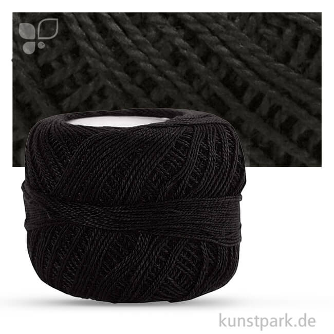 Artikelbild 1 des Artikels “Baumwollgarn 125 m - 20 g Einzelfarbe | Schwarz“