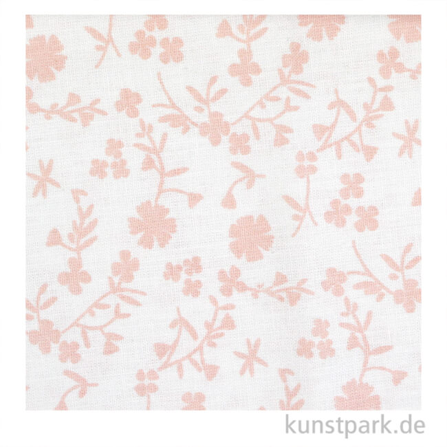 Artikelbild 1 des Artikels “Baumwollstoff - Blumen Rosa - 1 m x 1,5 m “