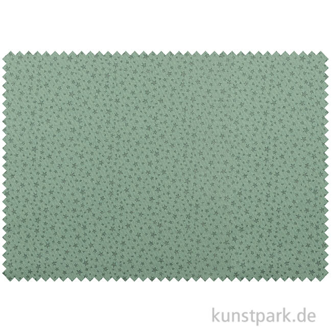 Artikelbild 1 des Artikels “Baumwollstoff - Sterne Mintgrün - 1 m x 1,5 m “