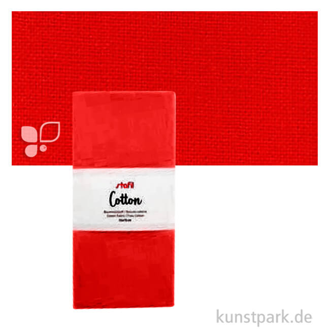 Artikelbild 1 des Artikels “Baumwollstoff Zuschnitt - 55 x 70 cm Farbe | Rot“