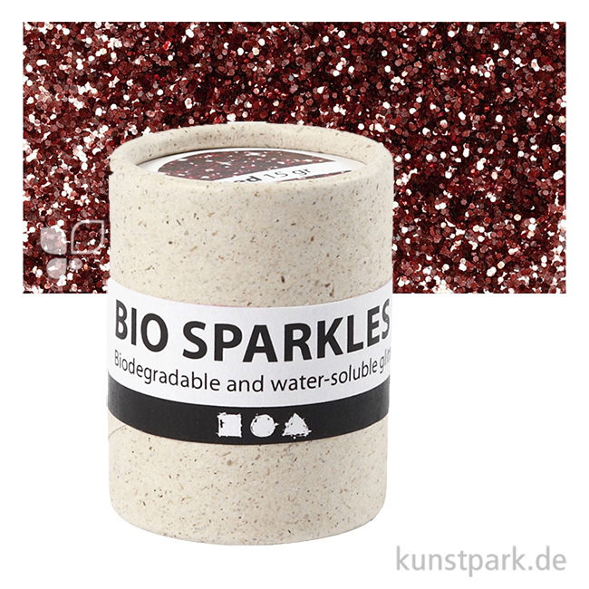 Artikelbild 1 des Artikels “Flitter aus Eukalyptus-Zellulose, 10 g Einzelfarbe | Rosa“