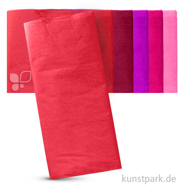 Artikelbild 1 des Artikels “Blumenseide 50x70 cm, 10 Bogen, 20g Farbe | Rottöne“
