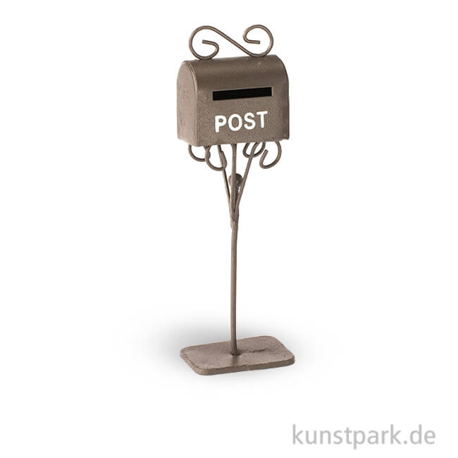 Artikelbild 1 des Artikels “Miniatur Briefkasten aus Metall - Rost, 3x2x11 cm “