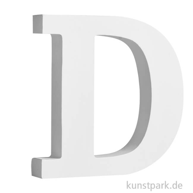 Artikelbild 1 des Artikels “Buchstaben aus MDF Holz, Weiß, Höhe 11 cm, Stärke 2 cm Einzeln | D“