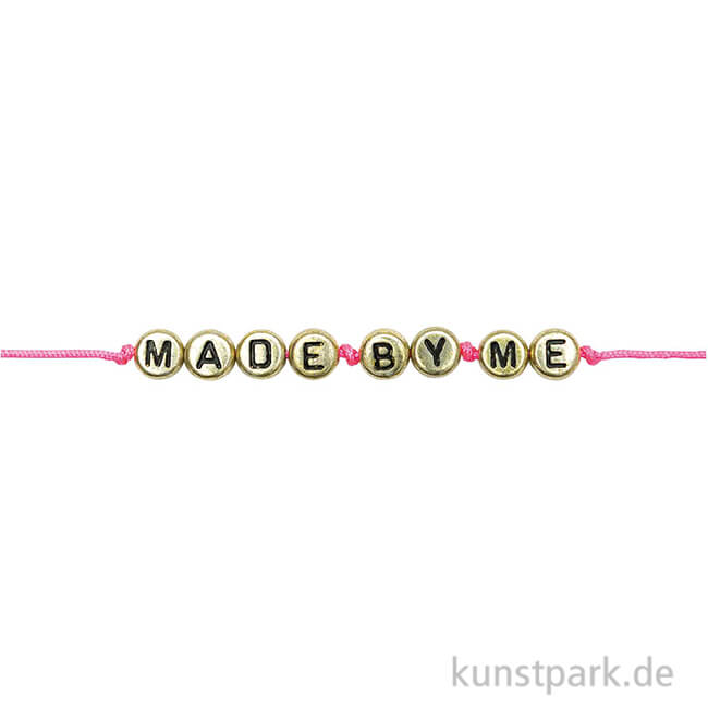 Artikelbild 1 des Artikels “Buchstaben Perlen Mix, Rund, Gold, 165 Stück “