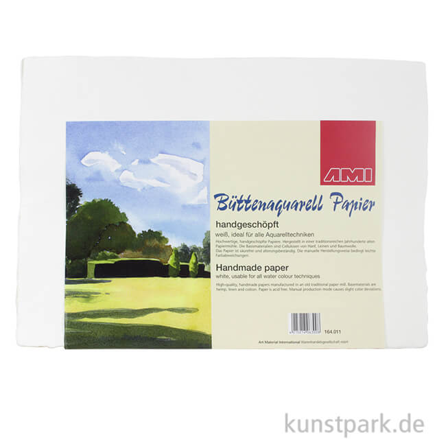 Artikelbild 1 des Artikels “Bütten Aquarellpapier Gewicht 400 g/m² 50 x 70 cm, 3 Blatt“
