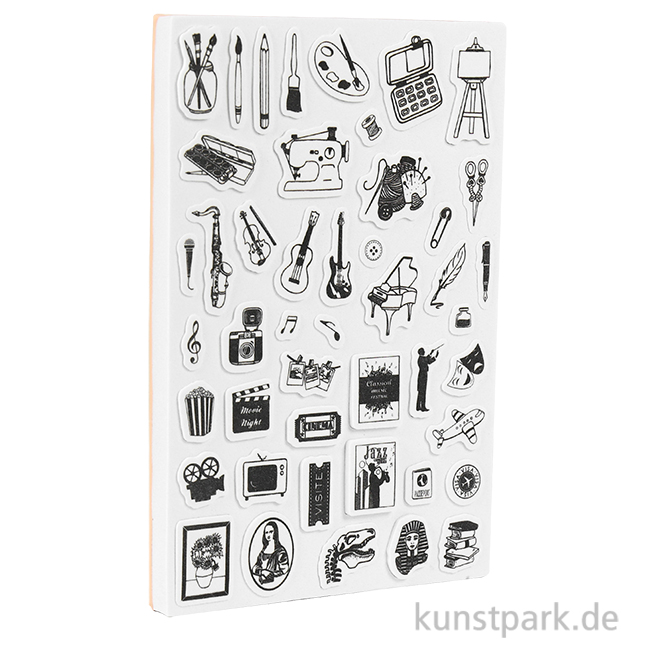 Artikelbild 1 des Artikels “Bullet Journal Stempel - Hobbies, 46 Motive “