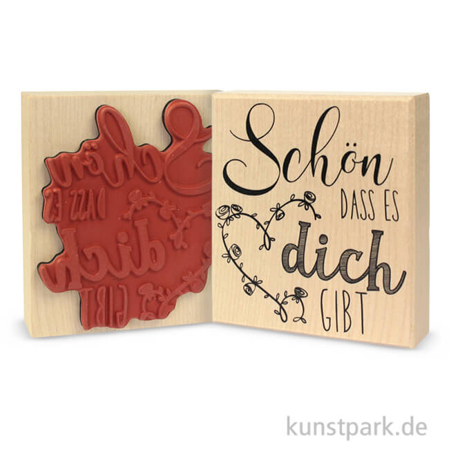 Artikelbild 1 des Artikels “Butterer Stempel - Schön dass es Dich gibt, 8x9 cm “